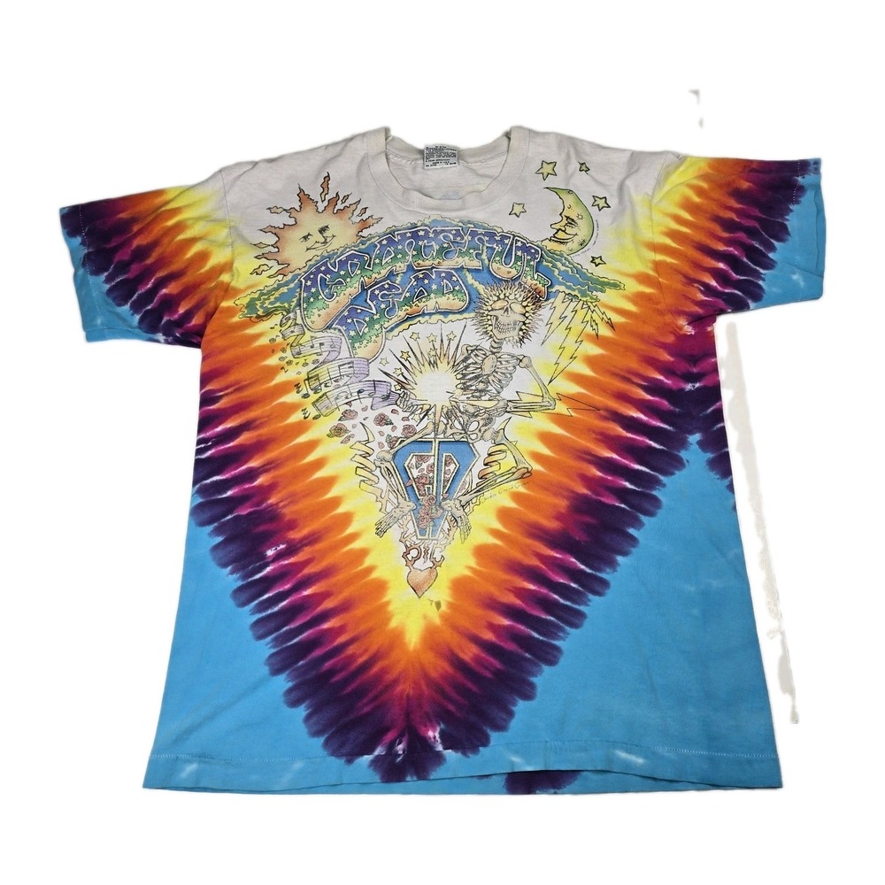 Vintage Grateful Dead Shirt Summer 1992 Tour Liquid Blue Single Stitch Mens L